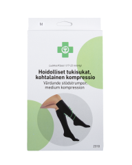 APTEEKKI Hoidolliset tukisukat, kohtalainen kompressio (lk. I) M musta 1 pari