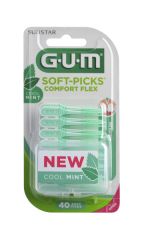 GUM Soft-Picks Comfort Flex Mint Medium harjatikku 40 kpl